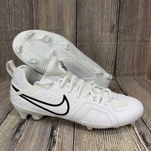 Nike Huarache 9 Varsity LAX Lacrosse Cleats White/Black Mens FD0090-101
